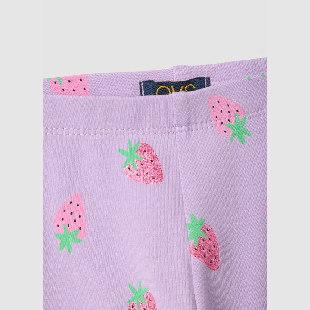 OVS | Leggings Violeta de Algodón Orgánico de Corte Skinny para Niña