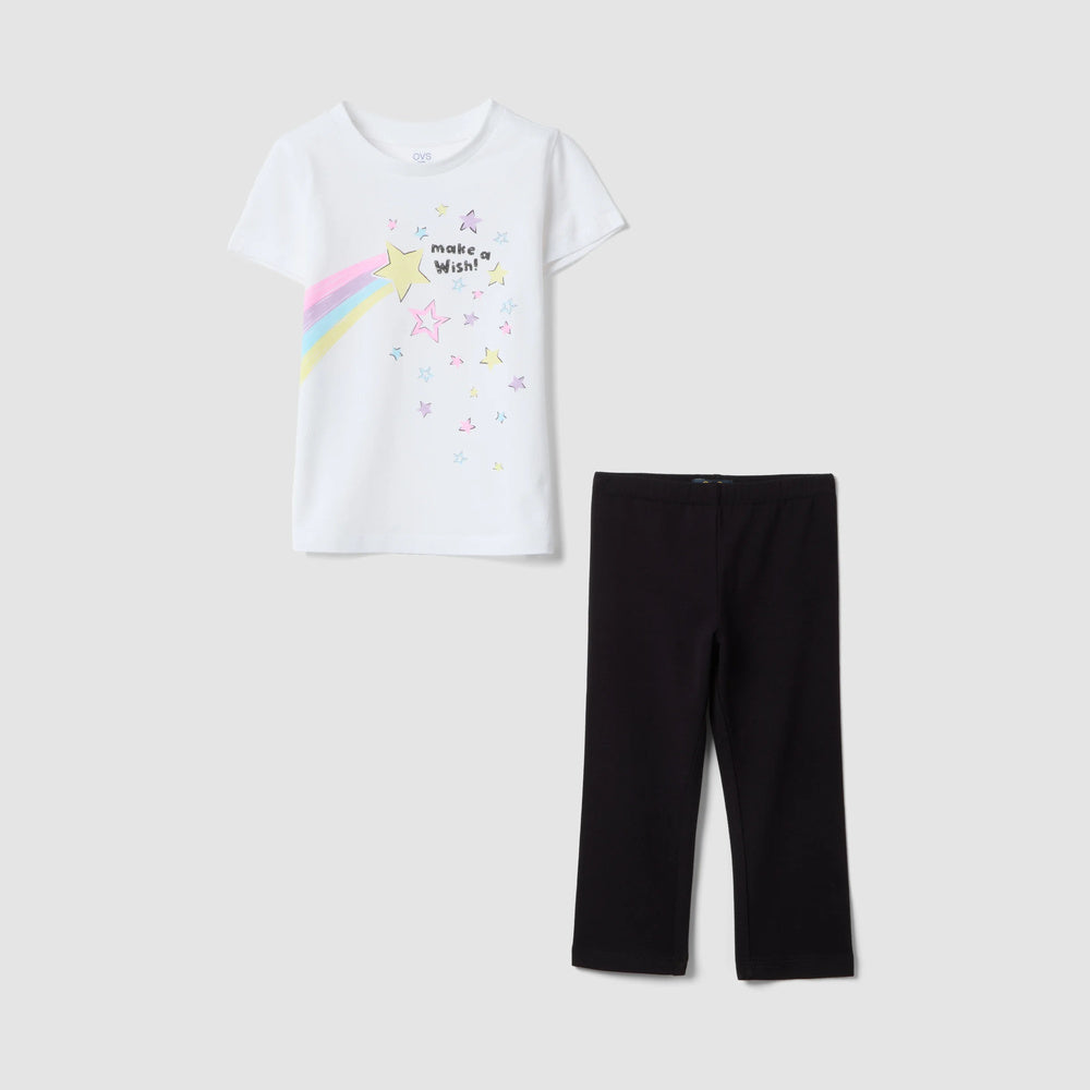 OVS | Conjunto multicolor de algodón puro para niña