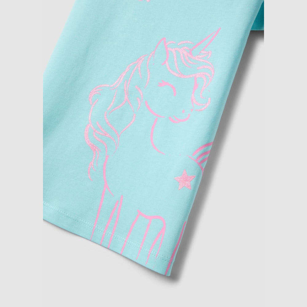 OVS | Camiseta de Algodón Puro con Detalle de Unicornio para Niña