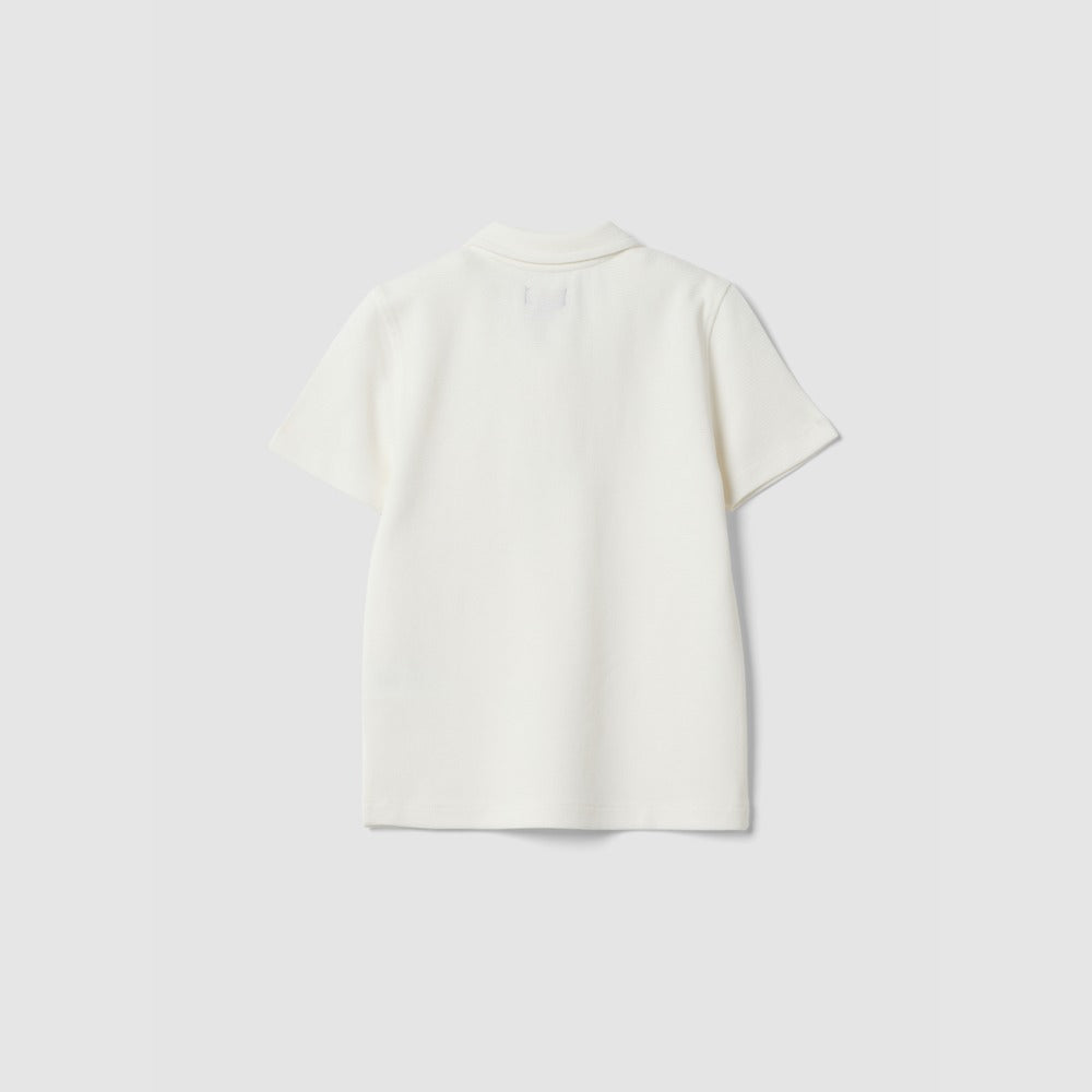 OVS | Polo Blanco de Algodón Elástico para Niño