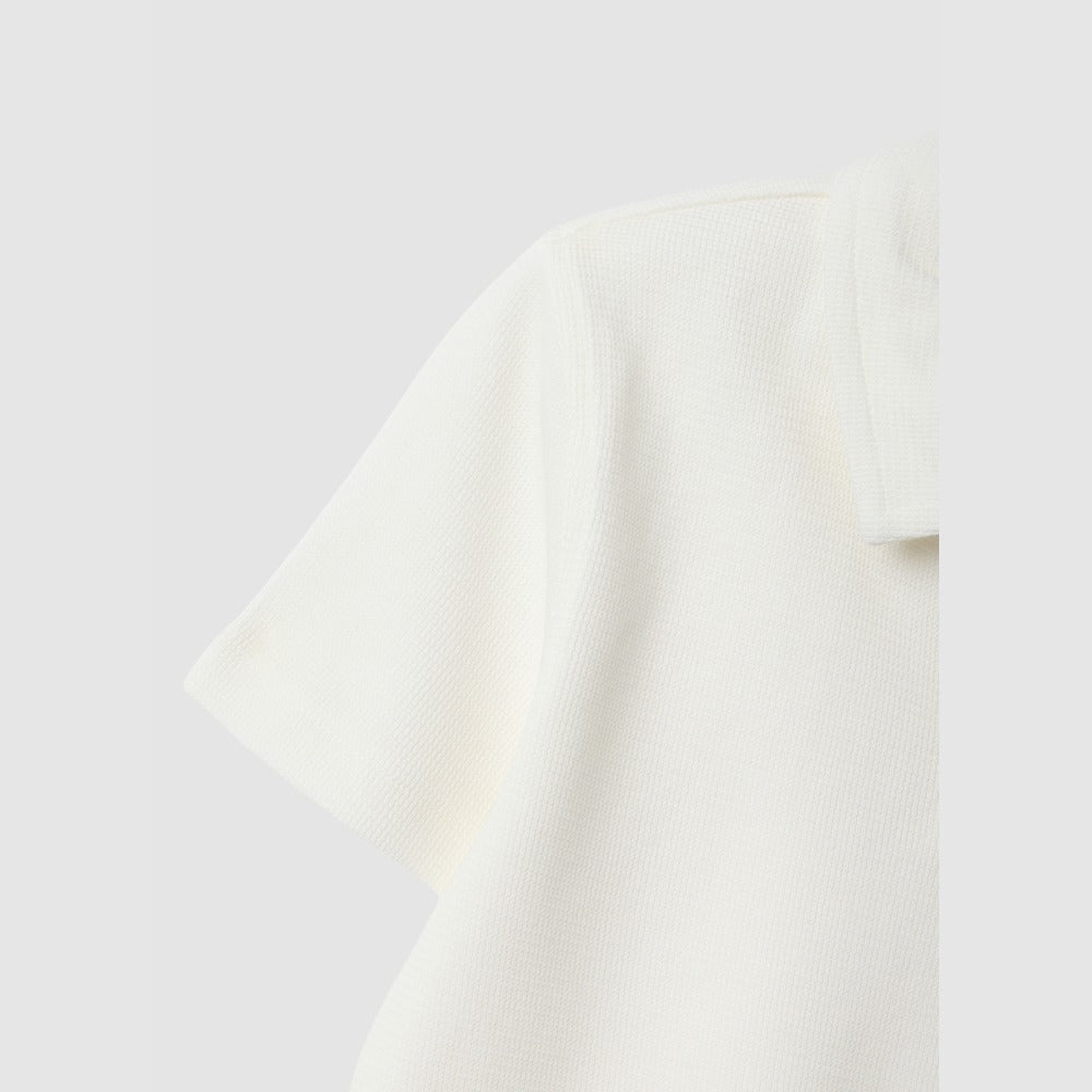 OVS | Polo Blanco de Algodón Elástico para Niño