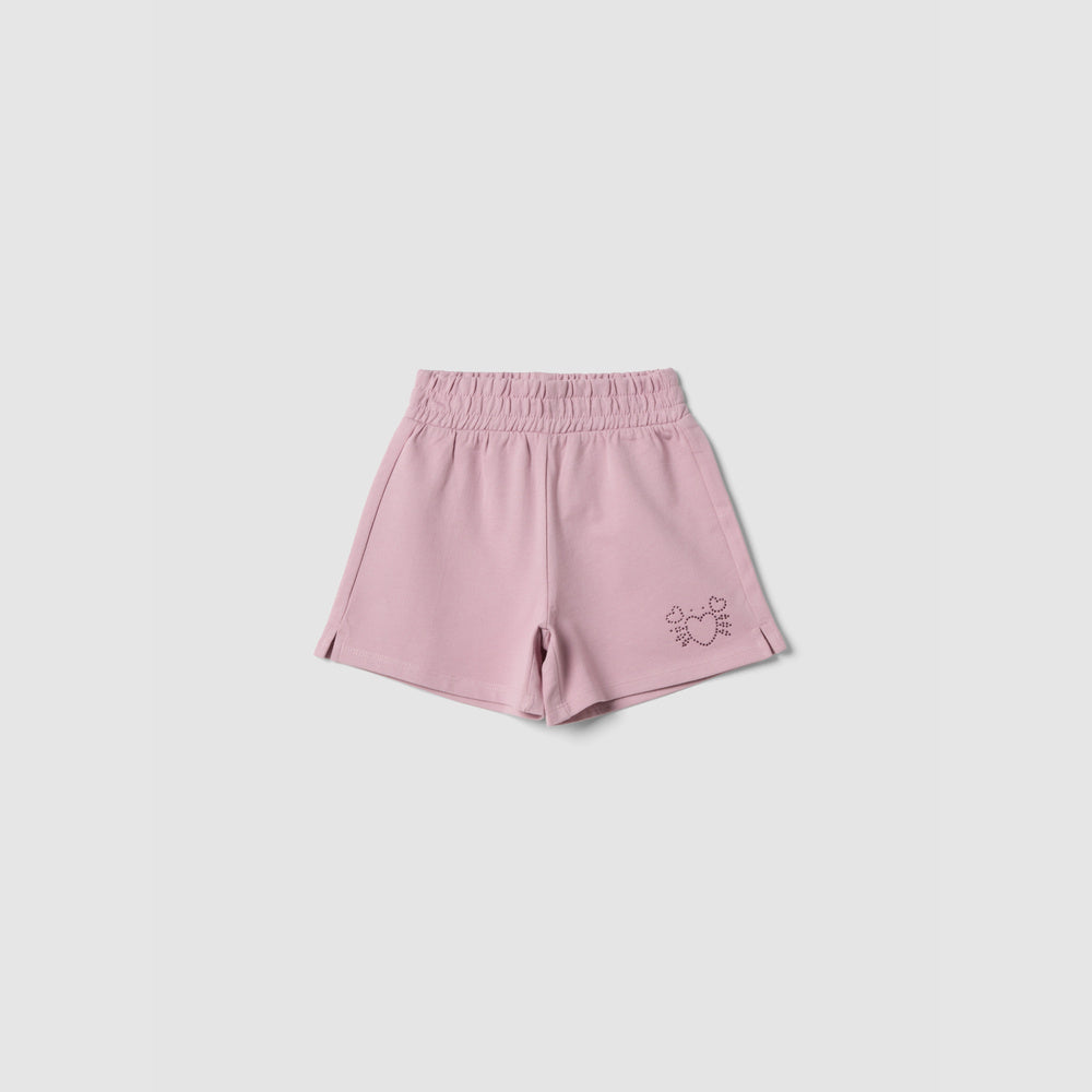 OVS | Shorts Rosa de Algodón Puro con Cintura Elástica para Niña