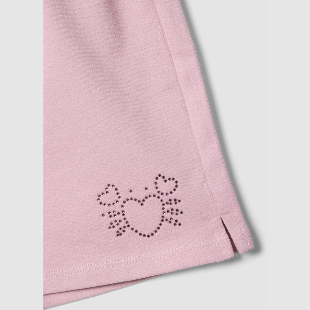 OVS | Shorts Rosa de Algodón Puro con Cintura Elástica para Niña