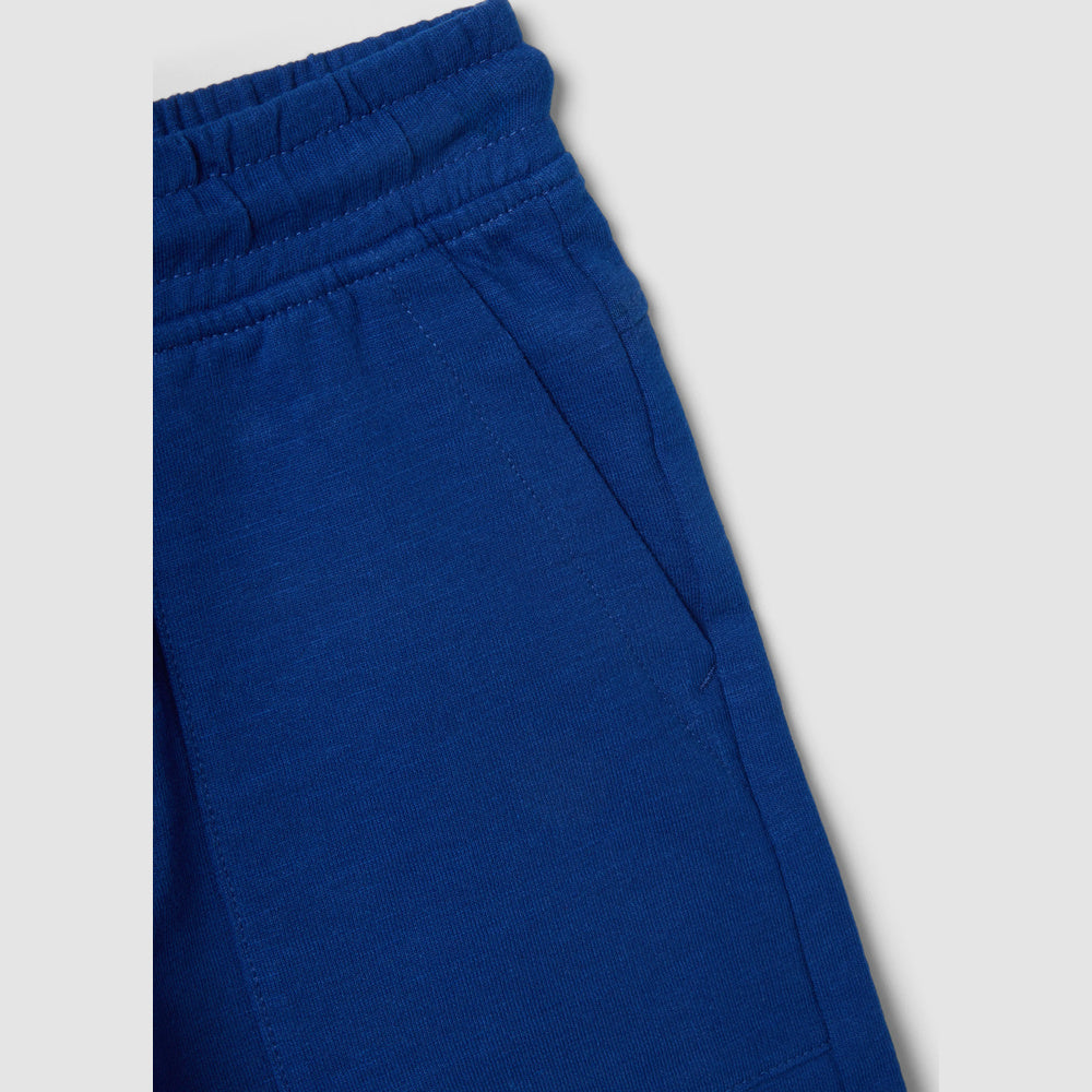 OVS | Shorts azules de algodón puro con cintura elástica para niño