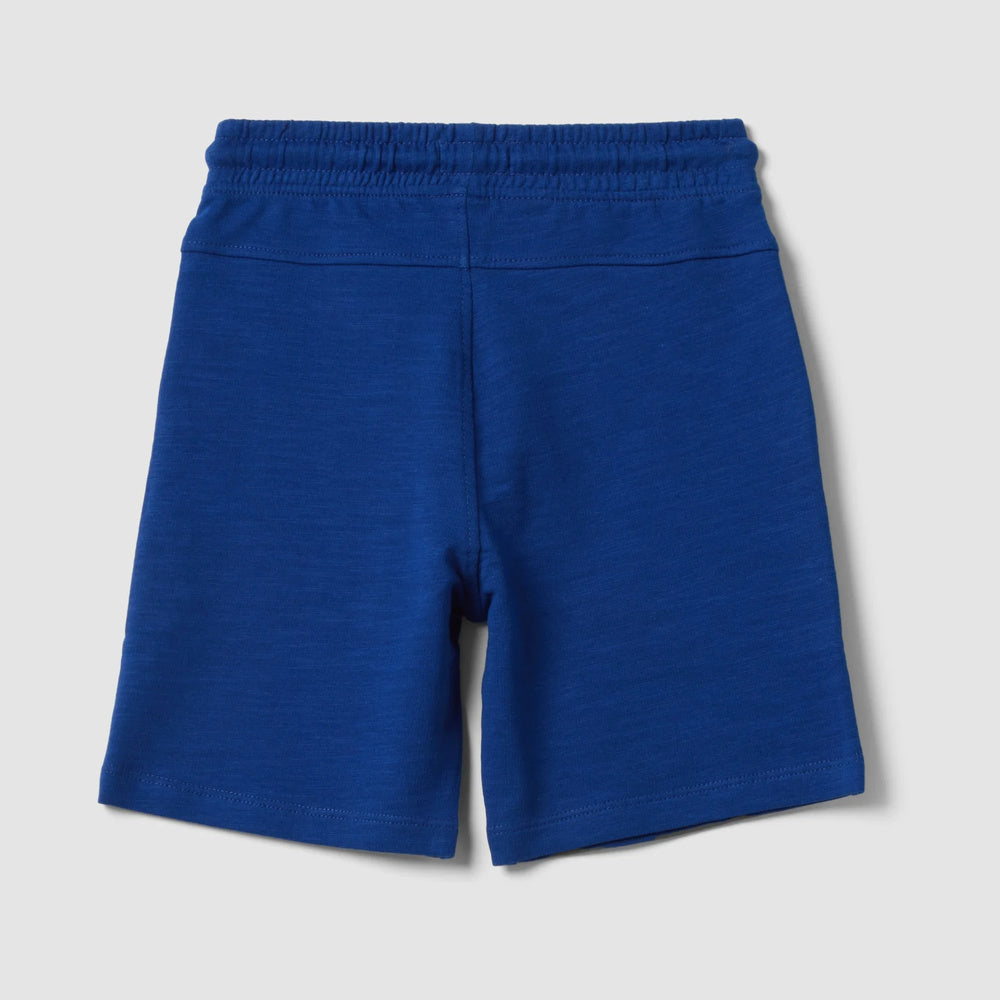 OVS | Shorts azules de algodón puro con cintura elástica para niño