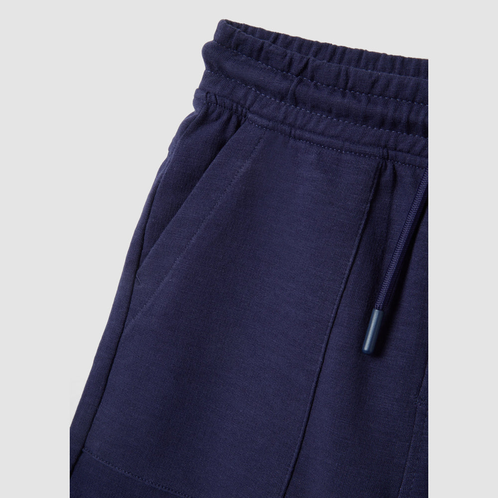 OVS | Shorts azules de algodón puro con cintura elástica para niño