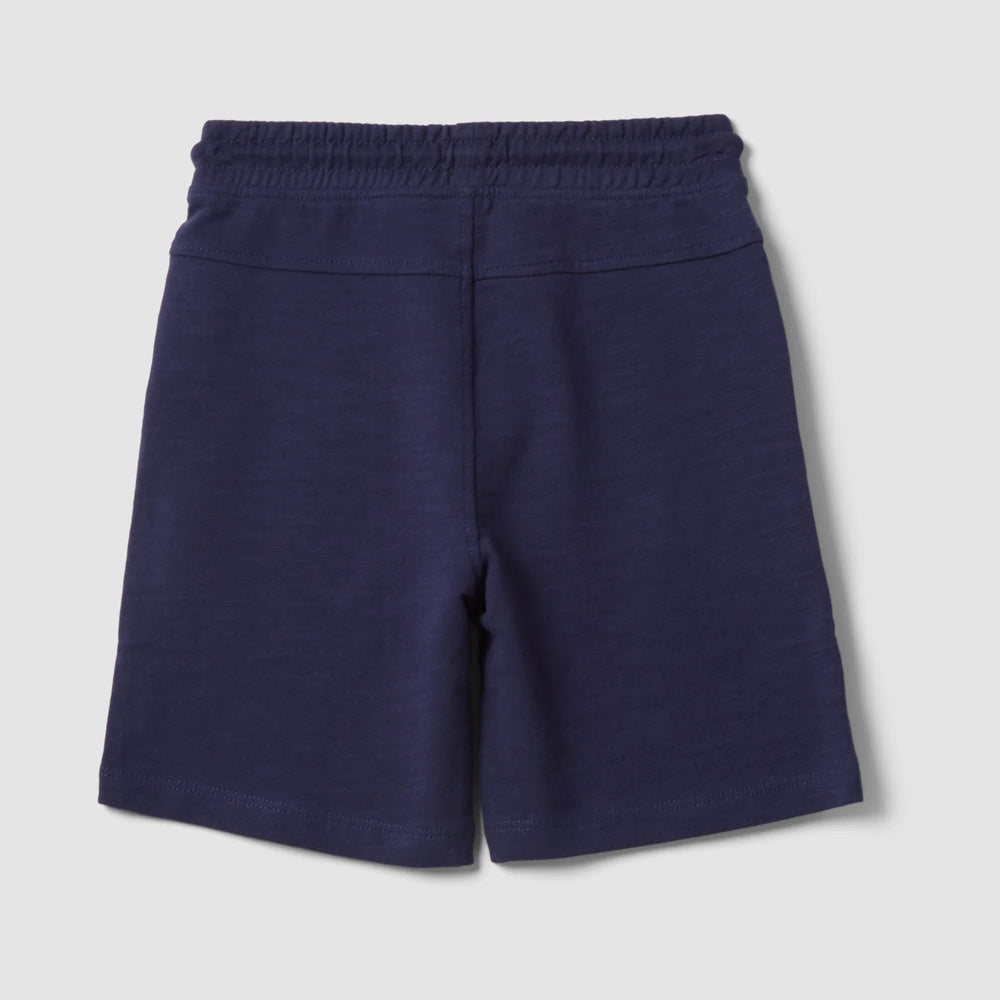 OVS | Shorts azules de algodón puro con cintura elástica para niño