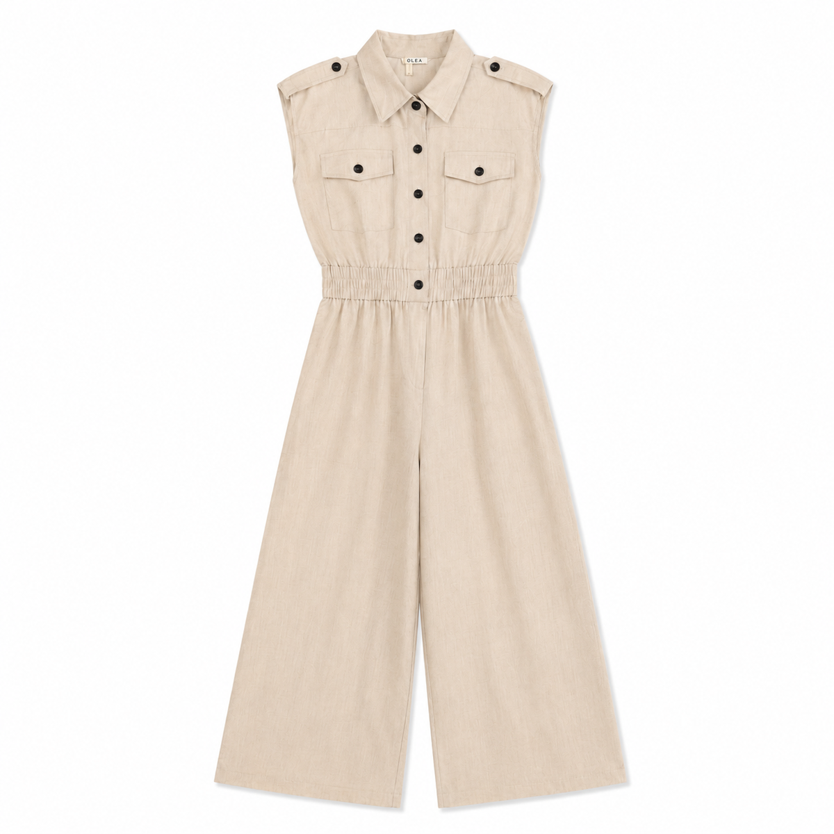 Olea | Jumpsuit de Estilo Utilitario con Pierna Ancha para Dama