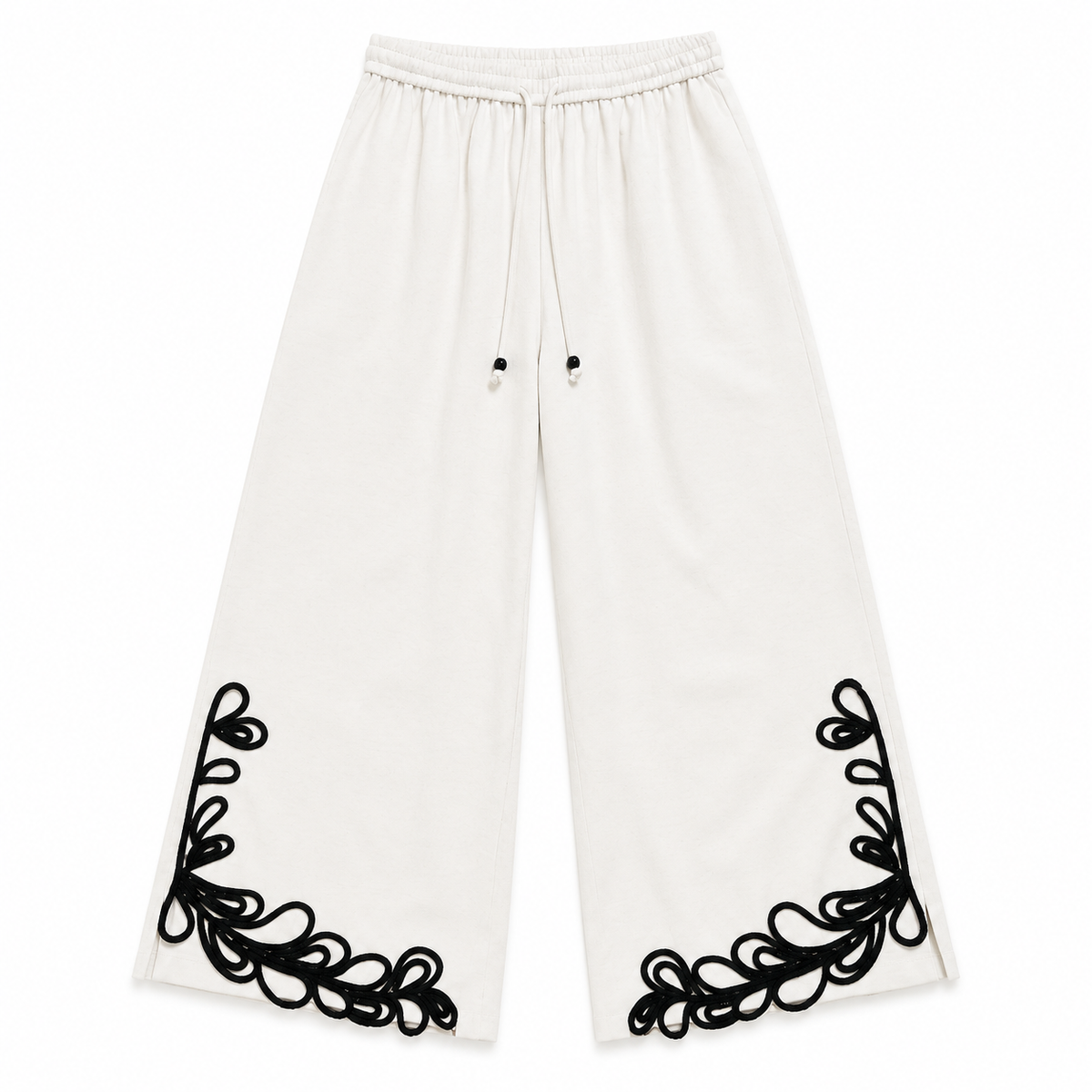 Olea | Pantalón con Bordado de Contraste para Dama