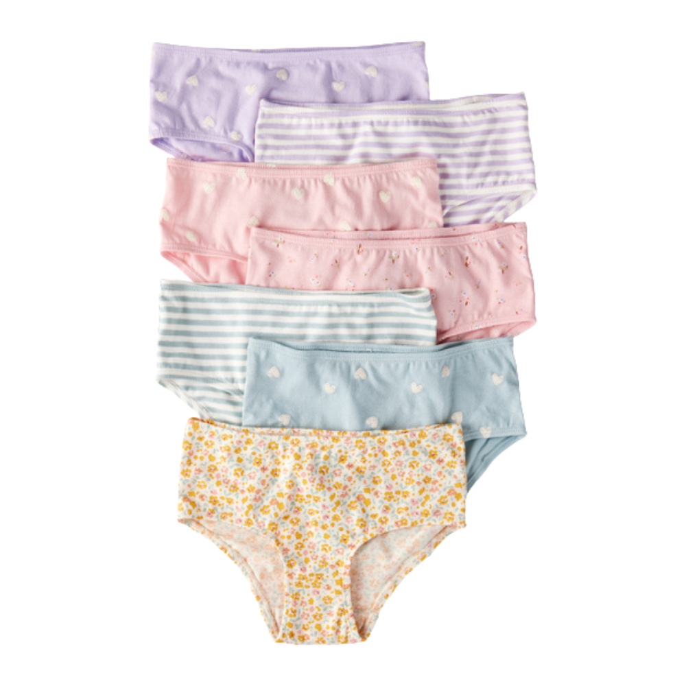Carter's | Paquete de 7 panties con Estampado de Corazones