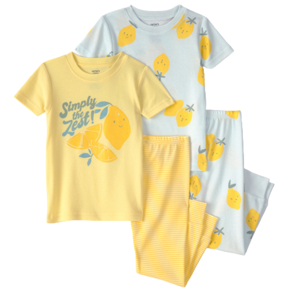 Carter's | Conjunto de Pijama de 4 Piezas de Algodón