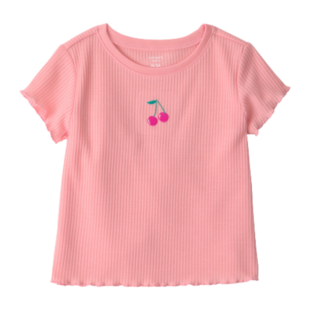 Carter's | Conjunto de pijama de dos piezas de 2 piezas de manga corta y manga corta de frutas - rosa