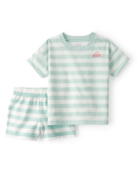 Carter's | Pijama Infantil de Rayas de 2 Piezas