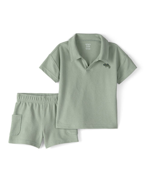 Carter's | Pijama Infantil de Polo Y Short