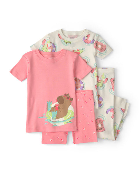 Carter's | Paquete de Pijamas Infantiles de 4 Piezas con Frutas