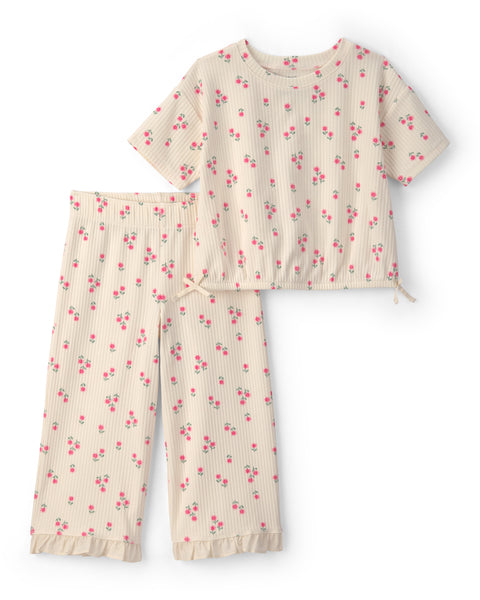 Carter's | Pijama Infantil Floral de Blusa Y Short