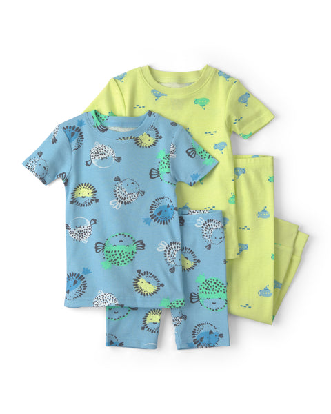 Carter's | Paquete de Pijamas Infantiles de 4 Piezas Estampadas