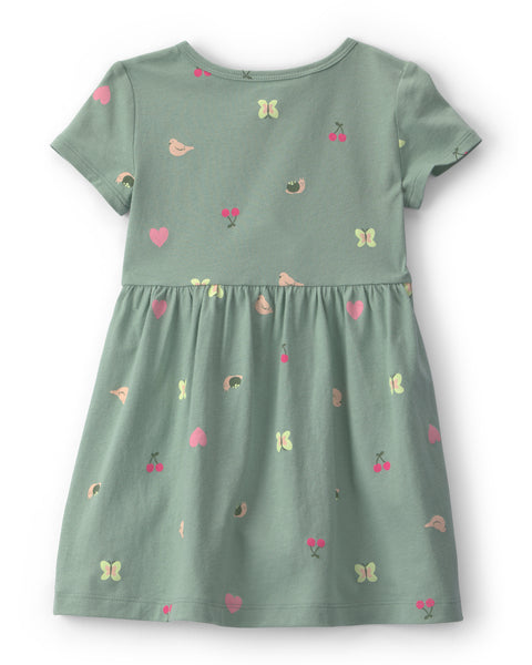 Carter's | Vestido Infantil Floral de Manga Corta