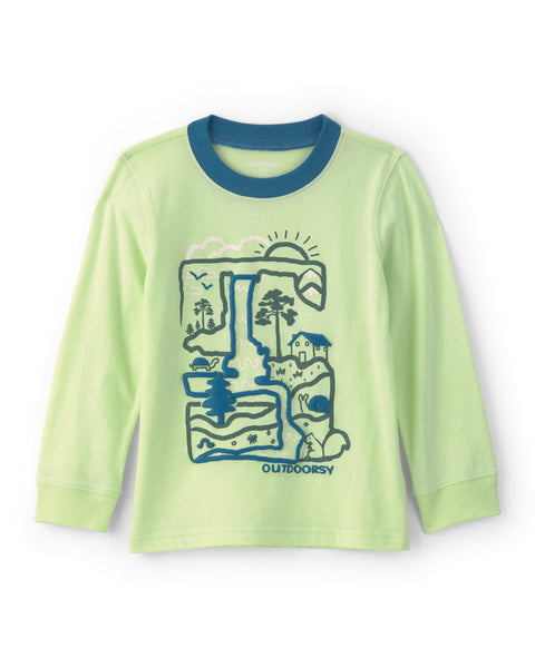 Carter's | Camiseta Infantil de Manga Larga con Gráfico