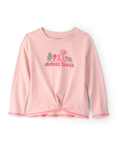 Carter's | Camiseta Infantil de Manga Larga con Flores