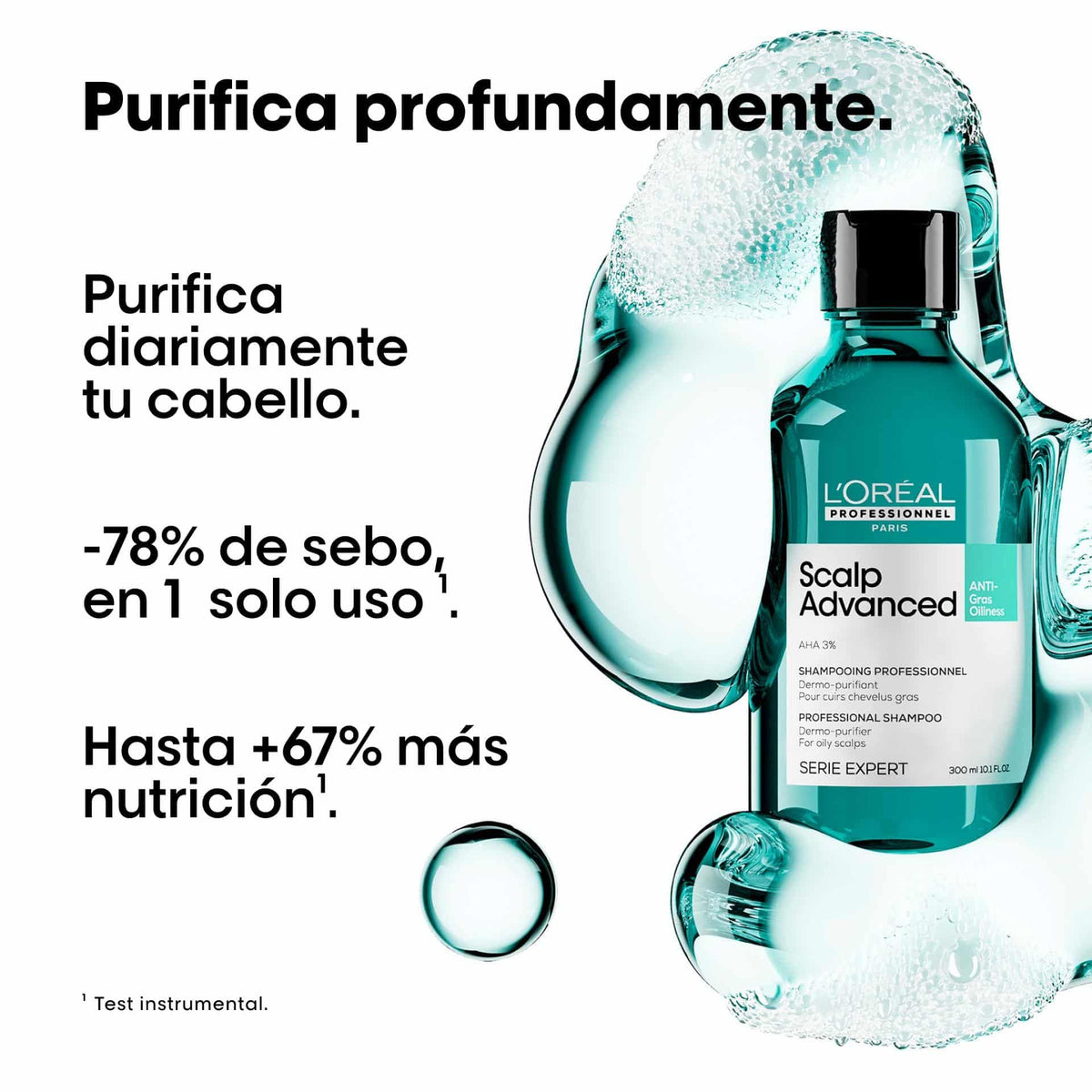 Shampoo Anti Grasa L'Oréal Professionel Scalp 300ml