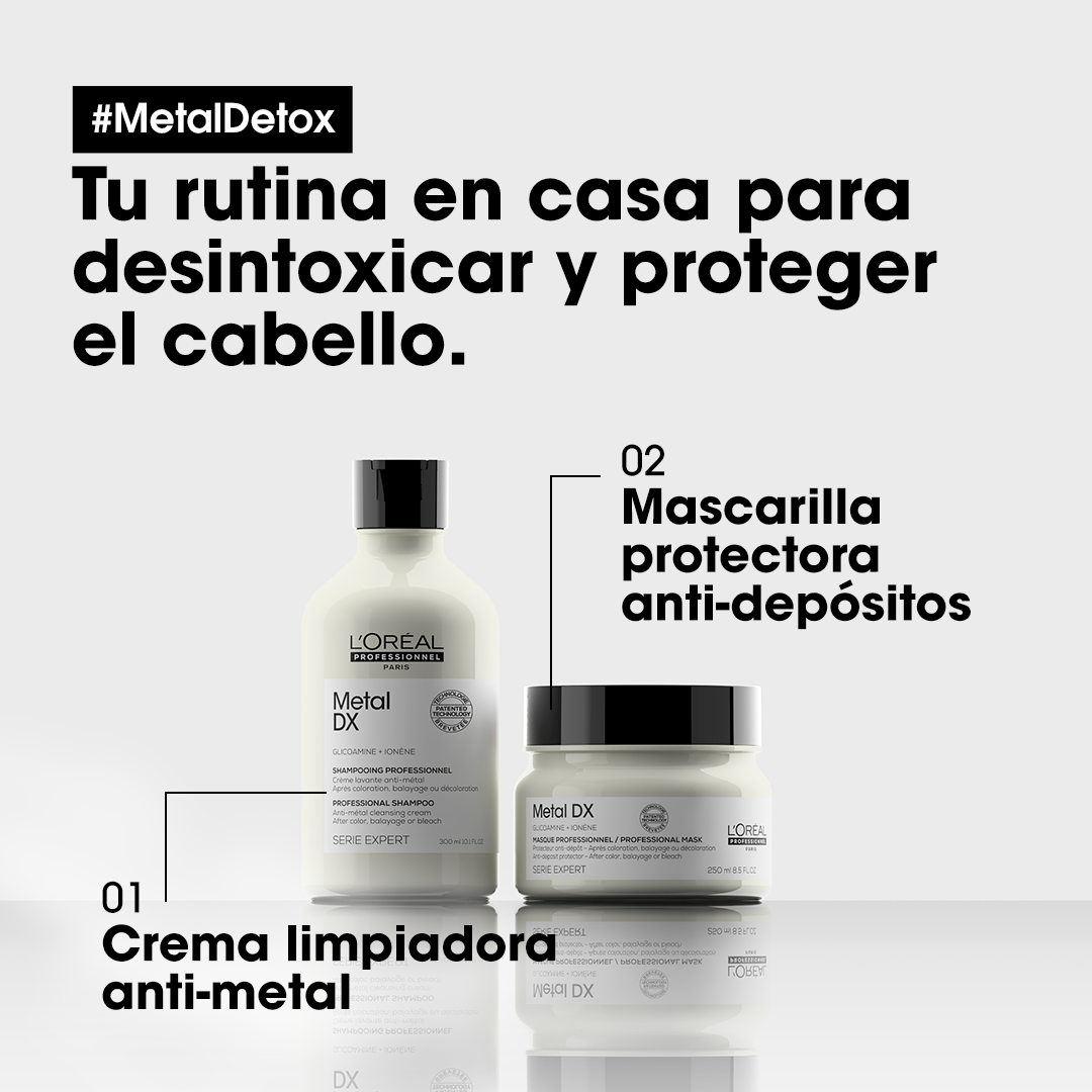 L'Oreal Pro  | Mascarilla profesional Metal Detox desintoxicación Loreal professionnel 250ml