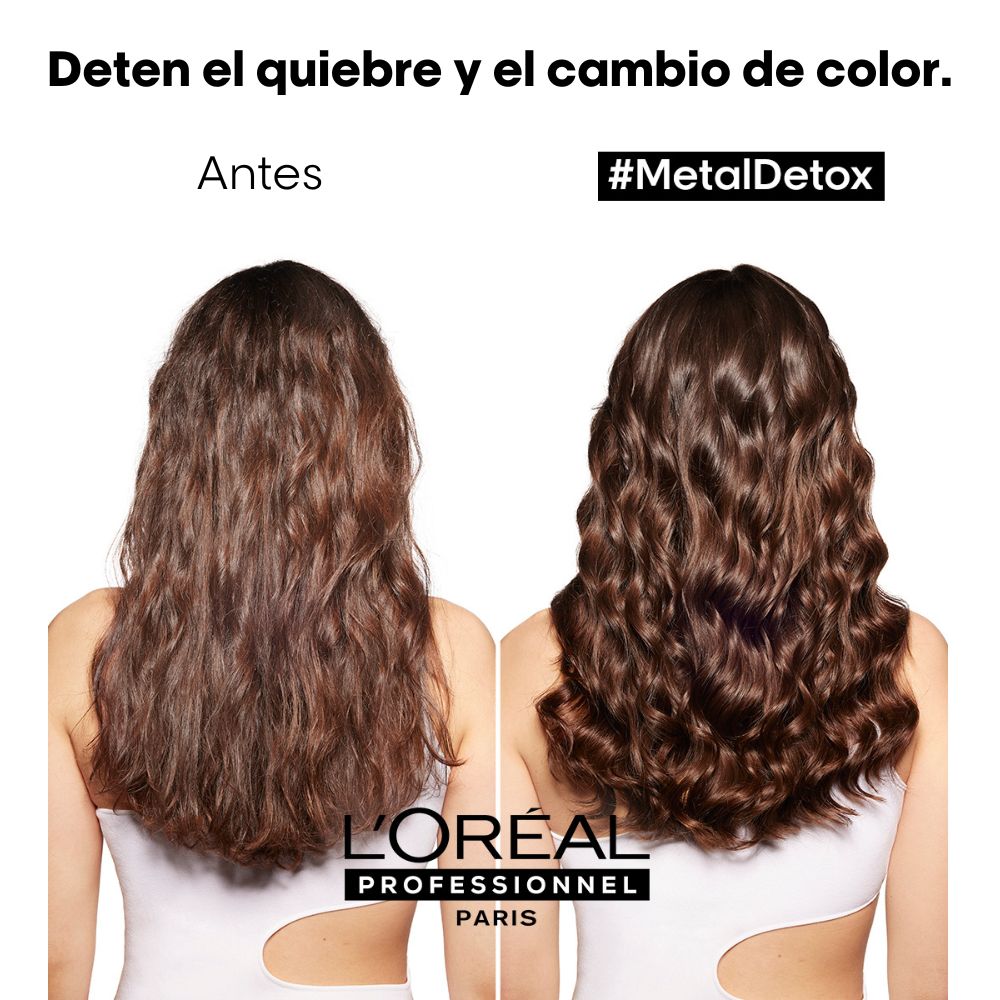 L'Oreal Pro  | Crema para peinar protección UV Metal Detox Anti-Quiebre para Cabello Dañado 100ml Loreal Professionnel