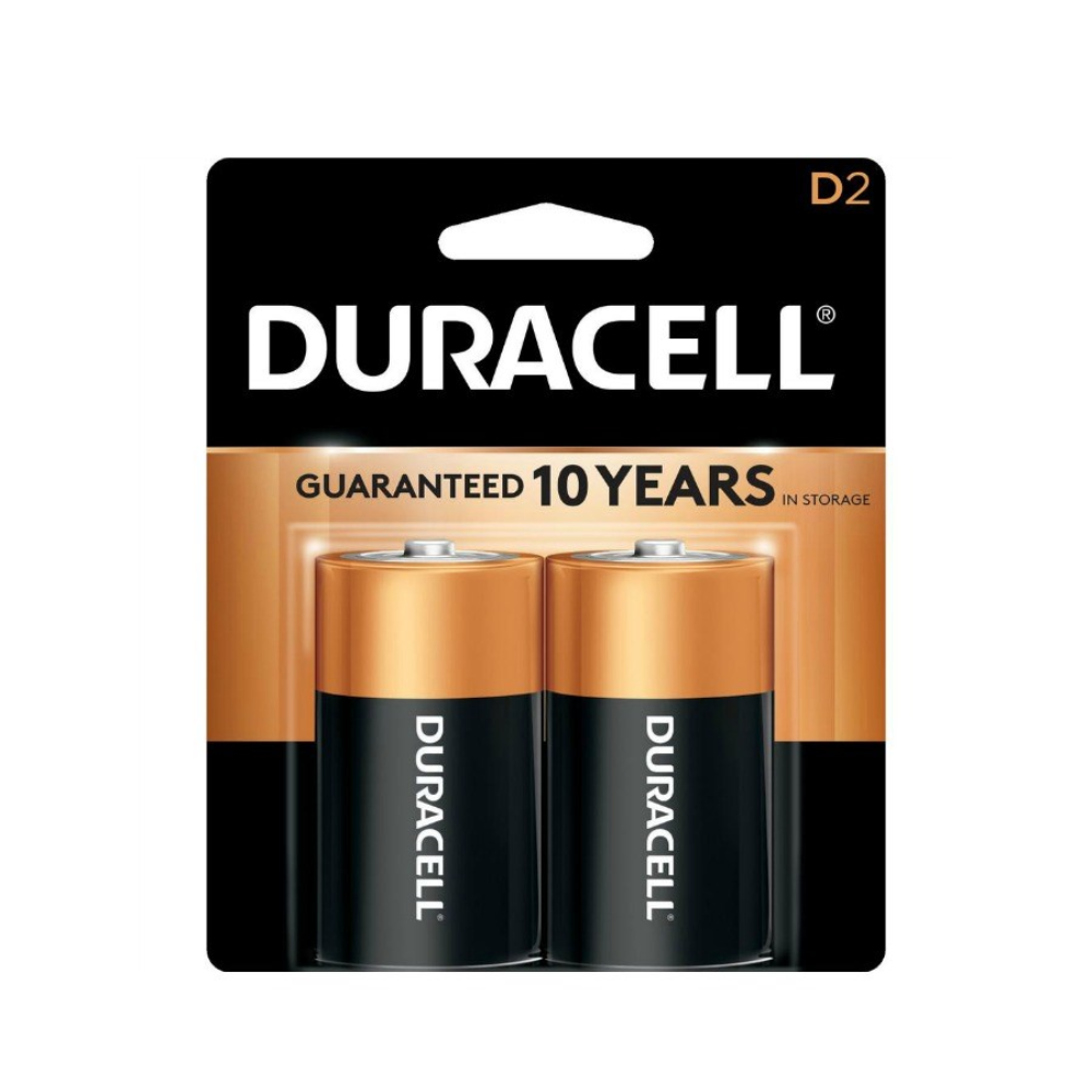Duracell | Pack de 2 Pilas Alcalinas D