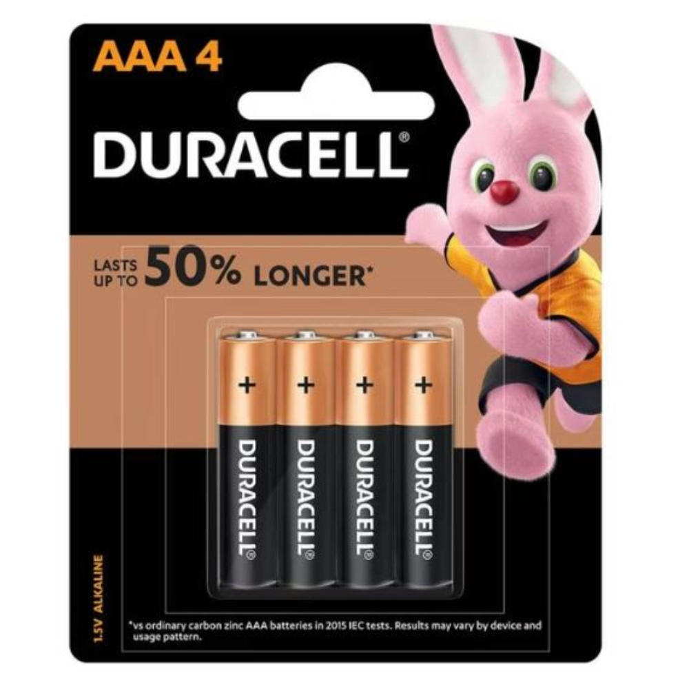 Duracell | Pack de 4 Pilas Alcalinas AAA