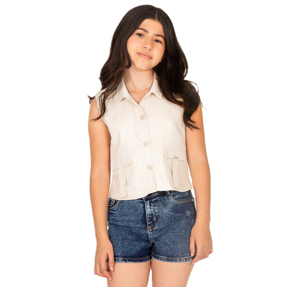 Grazziani | Blusa Camisera para Niña