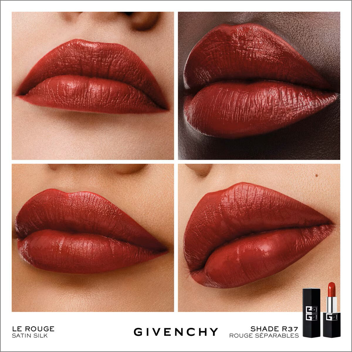 "Givenchy |  Le Rouge Satin Silk    High-Definition Satin Lipstick"
