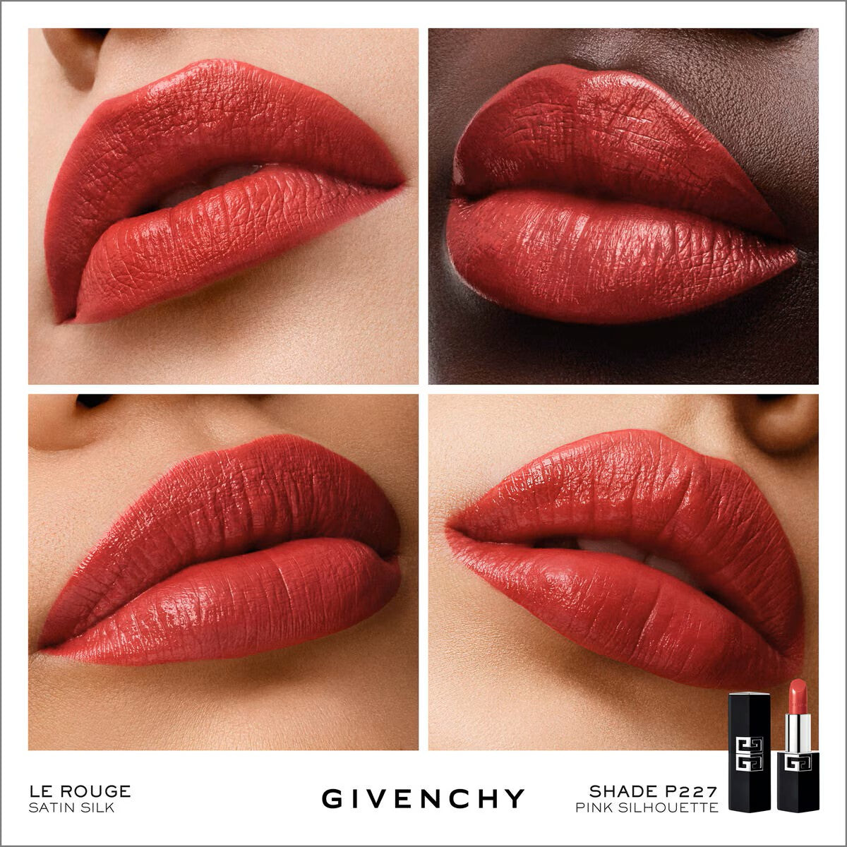 "Givenchy |  Le Rouge Satin Silk    High-Definition Satin Lipstick"
