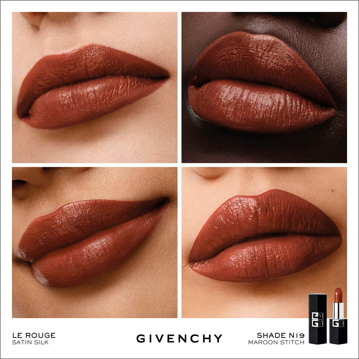 "Givenchy |  Le Rouge Satin Silk    High-Definition Satin Lipstick"