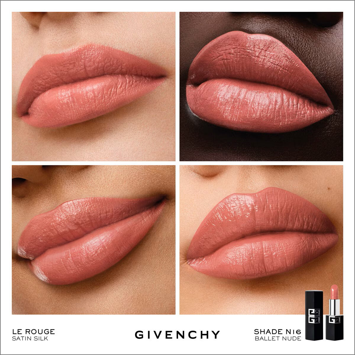 "Givenchy |  Le Rouge Satin Silk    High-Definition Satin Lipstick"