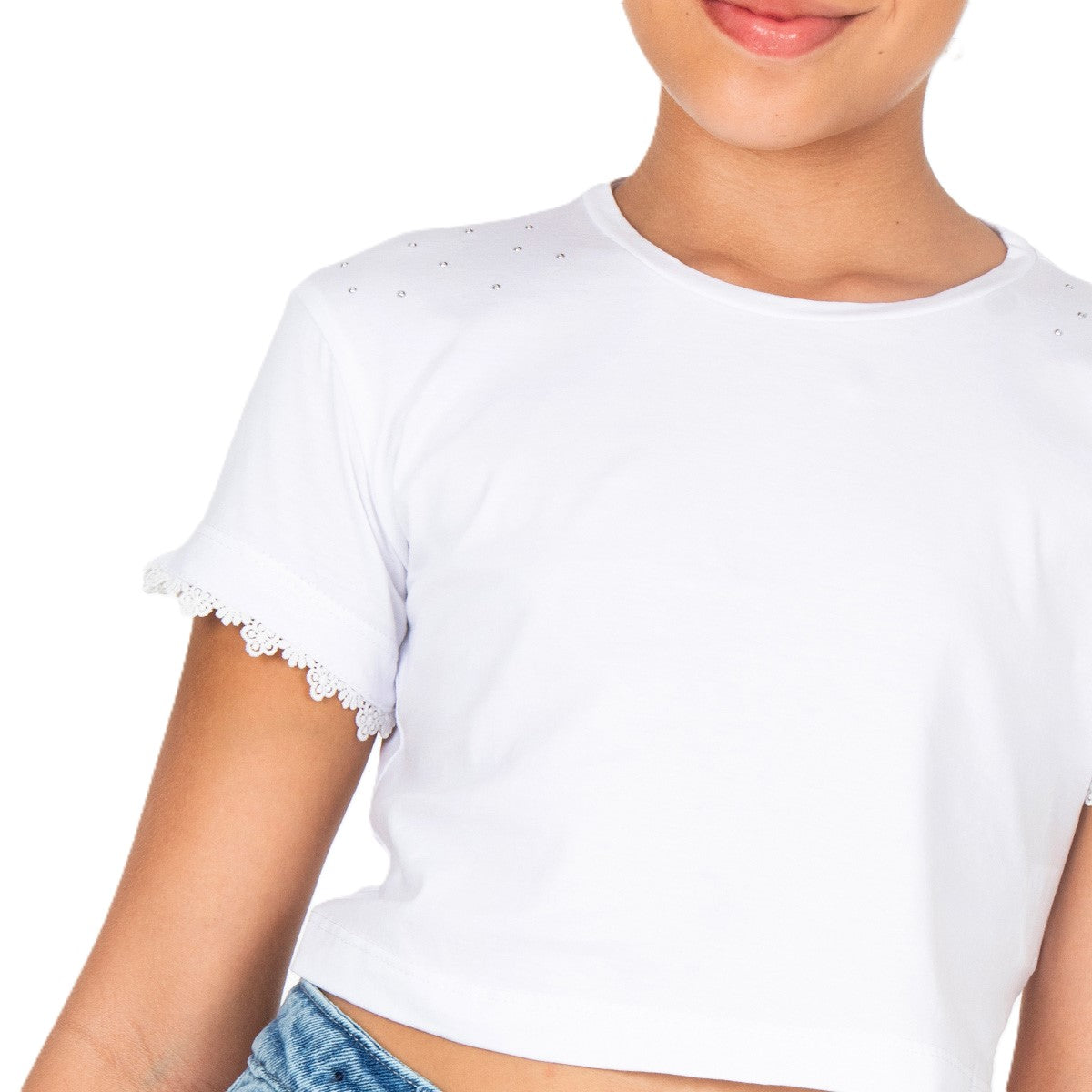 Grazziani | Camiseta Crop Top para Niña
