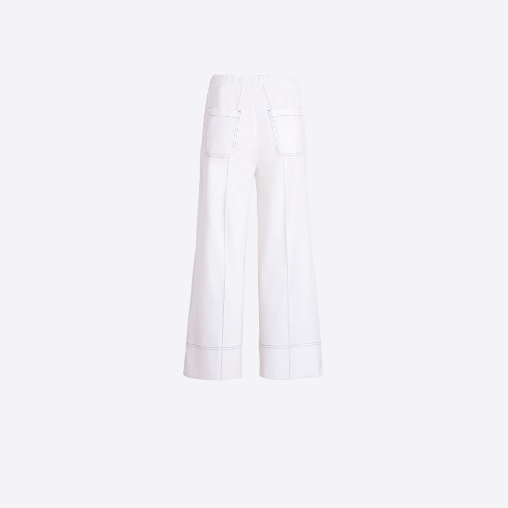 Vilagallo | Pantalón blanco ancho
