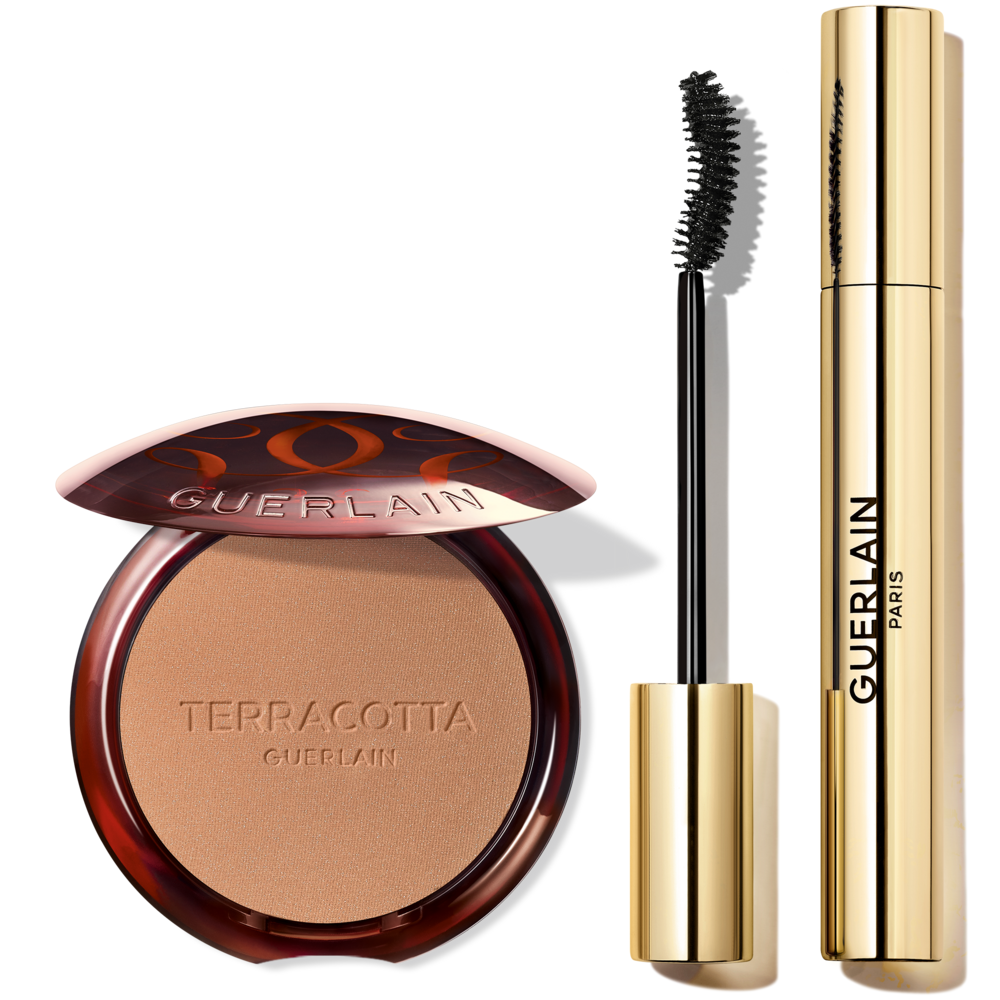 set de maquillaje Guerlain bronceador y máscara