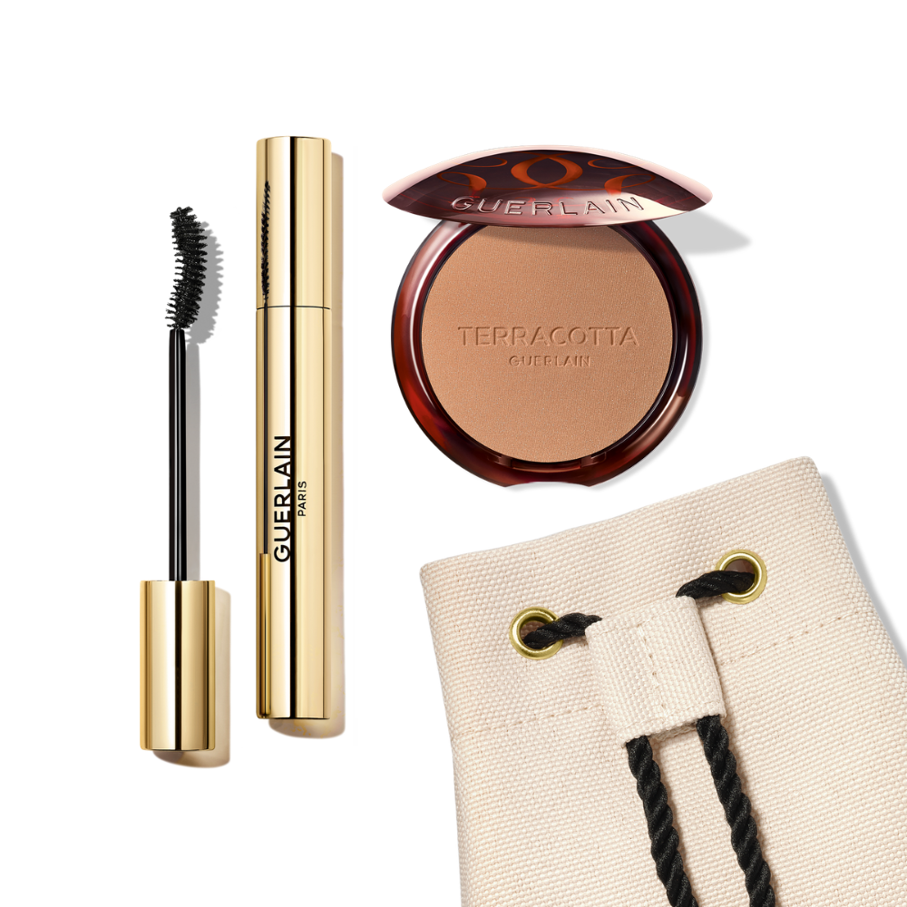 set de maquillaje Guerlain bronceador y máscara