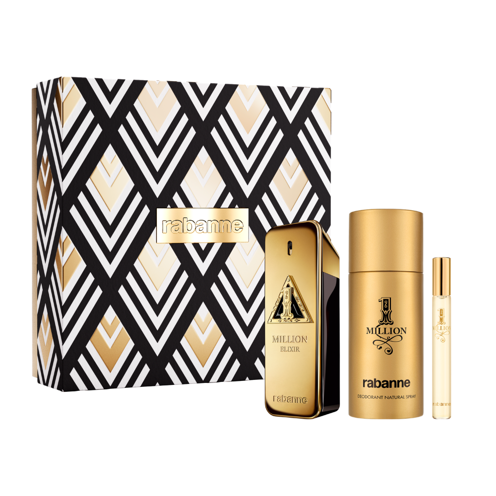 Rabanne | Set De Regalo 1 Million Elixir Parfum 100ml + Desodorante 150ml + Spray De Viaje 10ml Fd26