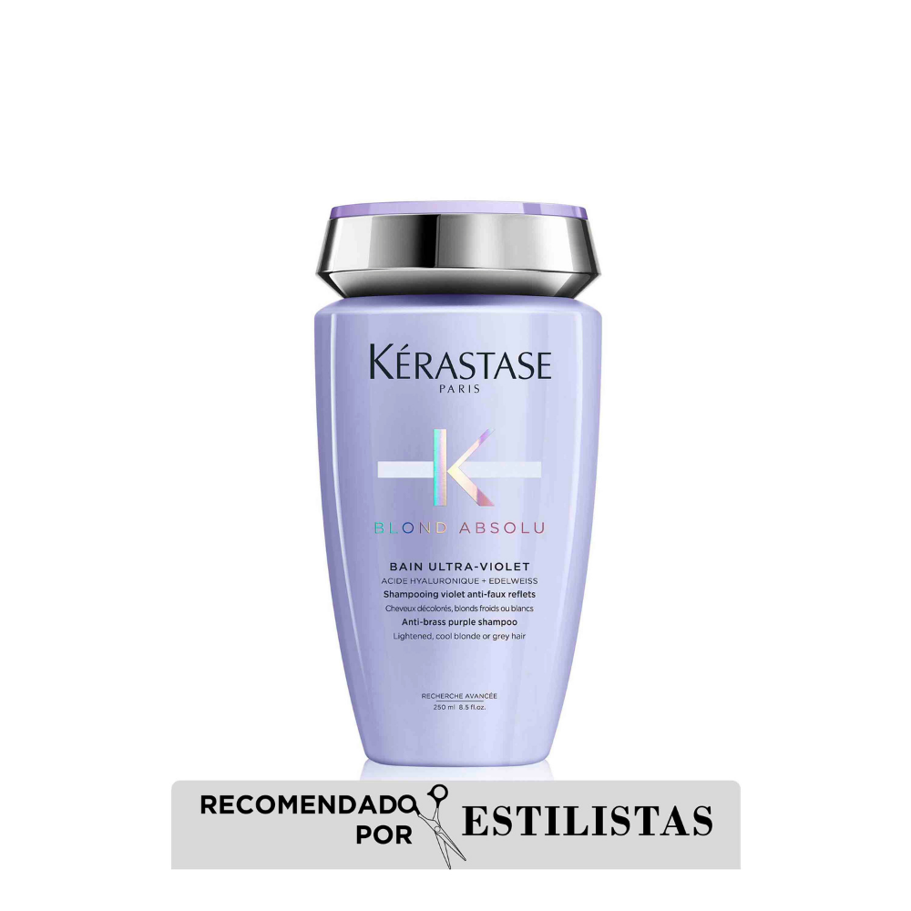 Kérastase |  Shampoo  Blond Absolu Ultra Violet neutraliza tonos amarillos 250ml