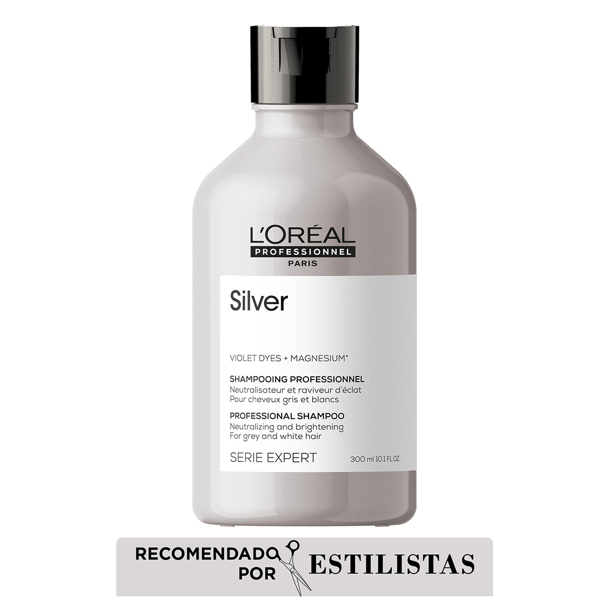 L'Oreal Pro  | Shampoo Silver cuidado del cabello blanco Loreal professionnel 300ml