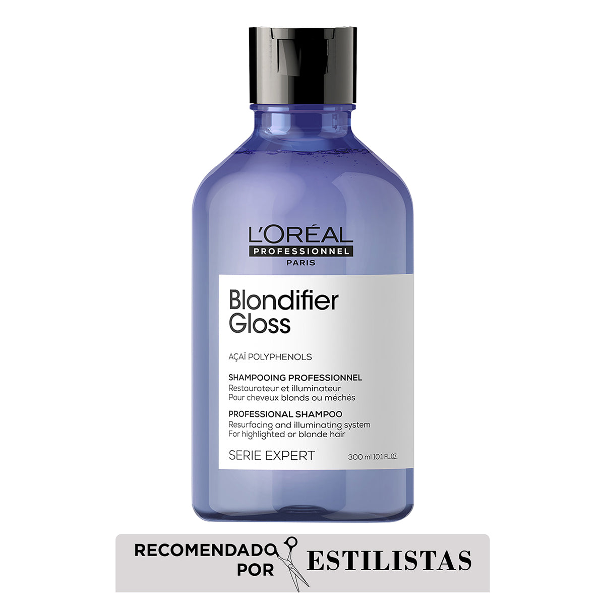 L'Oreal Pro  | Shampoo Blondifier gloss nutrición y cuidado del rubio Loreal professionnel 300ml