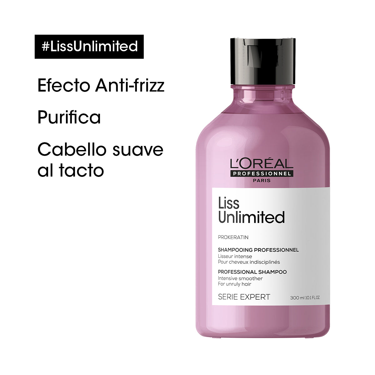 L'Oreal Pro  | Shampoo Liss Unlimited anti frizz Loreal professionnel 300ml