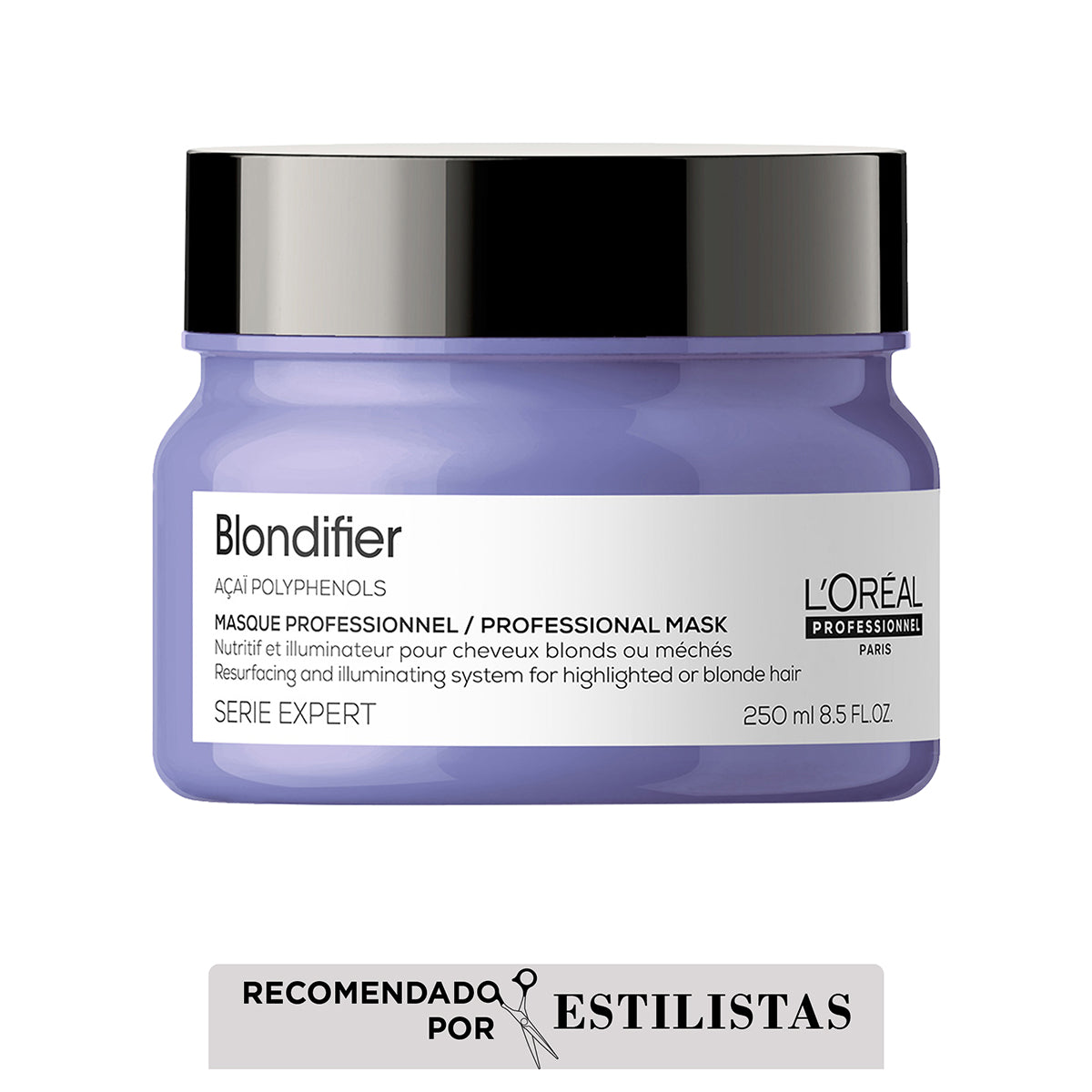 LL'Oreal Pro  | ML'Oreal Pro  | Mascarilla Blondifier nutrición y cuidado del rubio Loreal professionnel 250ml
