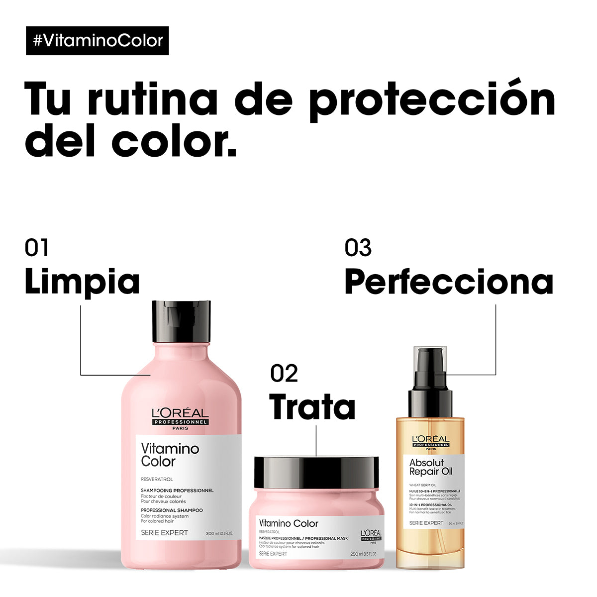 L'Oreal Pro  | Mascarilla Vitamino Color protección color Loreal professionnel 250ml