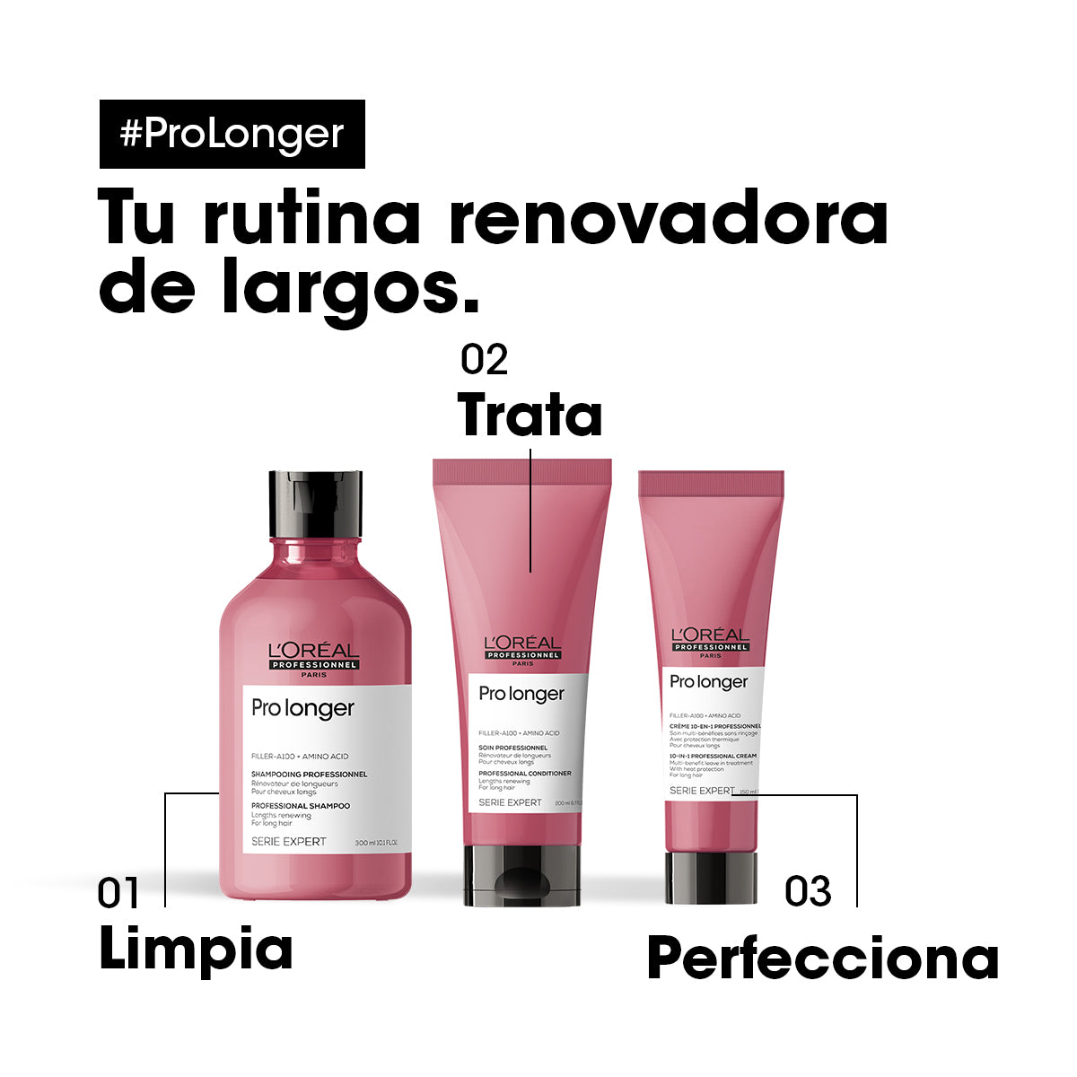 L'Oreal Pro  | Acondicionador ProLonger engrosa puntas del largo Loreal professionnel 200ml