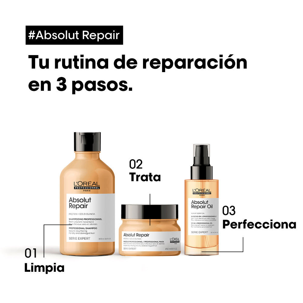 L'Oreal Pro | Spray en aceite Absolut Repair 10 en 1 cabello dañado Loreal professionnel 90ml