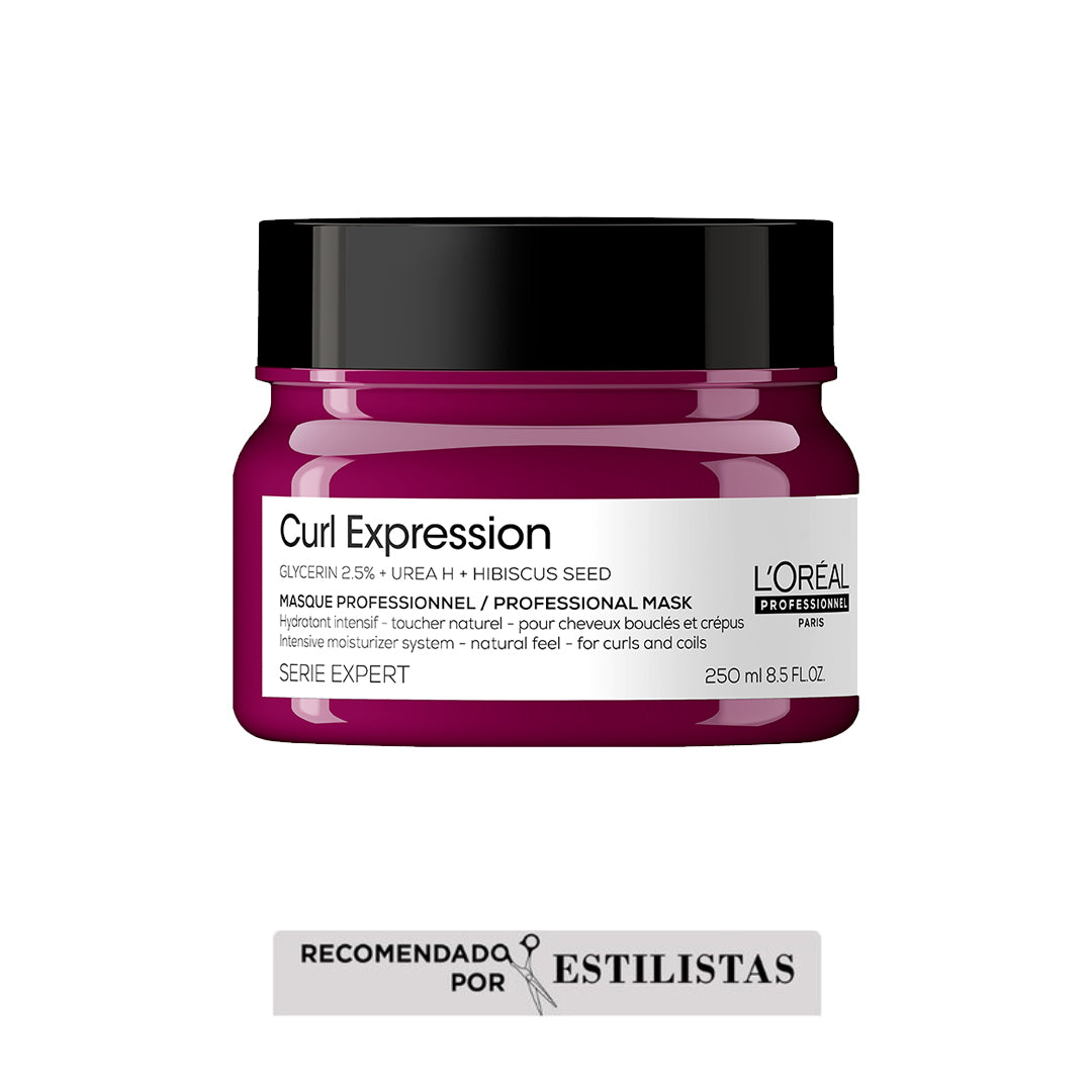 L'Oreal Pro  | Mascarilla Curl Expression cuidado cabello rizado Loreal professionnel 250ml