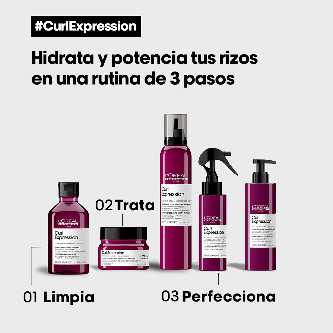 L'Oreal Pro  | Mascarilla Curl Expression cuidado cabello rizado Loreal professionnel 250ml