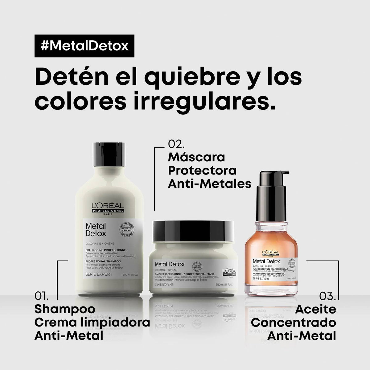 L'Oreal Pro  | Aceite concentrado Metal Detox Loreal professionnel 50ml